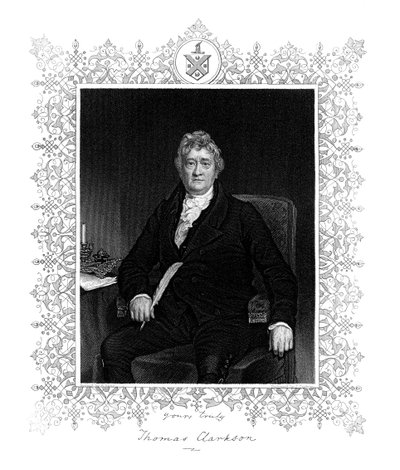 Thomas Clarkson, englantilainen poliitikko ja orjuuden vastustaja, 1800-luku. tekijältä J. Cochran