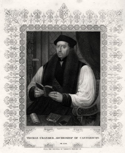 Thomas Cranmer, Canterburyn arkkipiispa, 1800-luku tekijältä J. Cochran