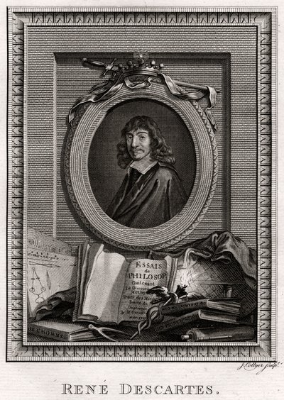 Rene Descartes, 1775 tekijältä J. Collyer