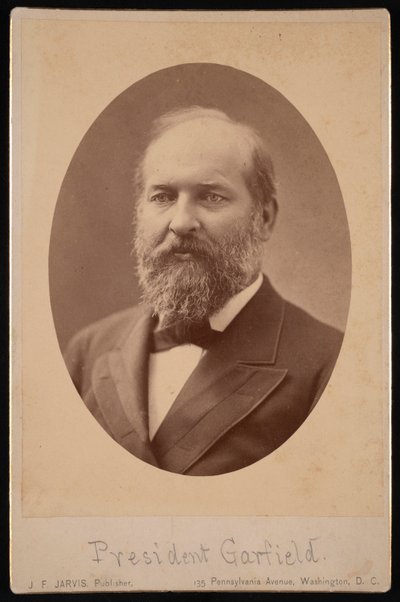 James Abram Garfieldin muotokuva 1831-1881, maaliskuu 1881. tekijältä J F Jarvis