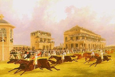Dead Heat Doncaster Great St. Leger -panoksille Charles XII:n ja Euclidin välillä tekijältä J. F. and Pollard James Herring Snr.