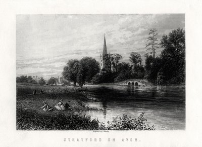 Stratford on Avon, Englanti, 1883 tekijältä J. Godfrey