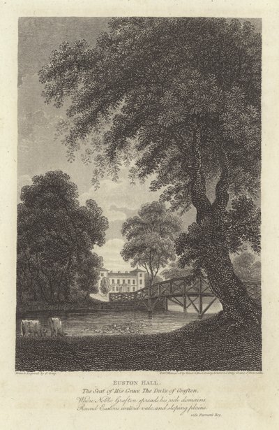 Robert Bloomfield, runoilija: Euston Hall (kaiverrus) tekijältä J. Greig