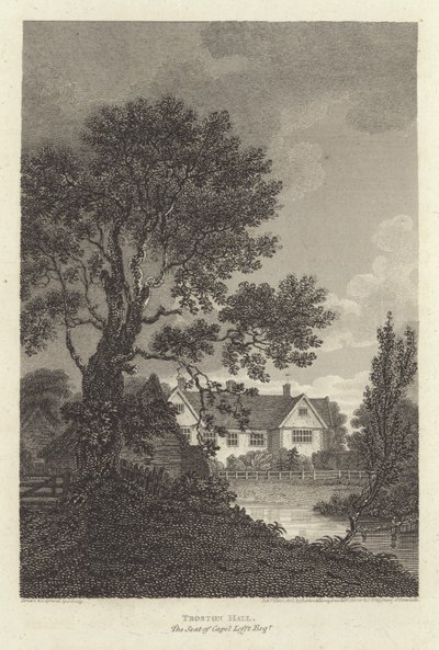 Robert Bloomfield, runoilija: Troston Hall, Capel Lofft Esquiren istuin (kaiverrus) tekijältä J. Greig