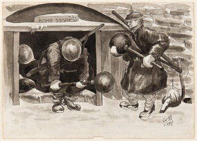 "Ja he kertoivat meille, että sota loppuisi jouluun mennessä, "joko me kannamme" vankkuja Fritzille sen sijaan, että kantaisimme" omiamme "omessa" tekijältä J. Griffiths