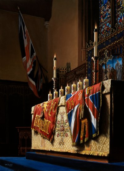 1 Welsh Guards, 2000-16 (öljyä kankaalle) tekijältä J Hugh L Beattie