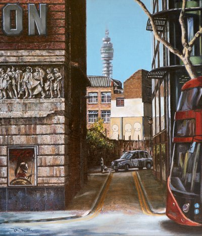 Odian v Post Office, 2015 (öljy kankaalle) tekijältä J Hugh L Beattie