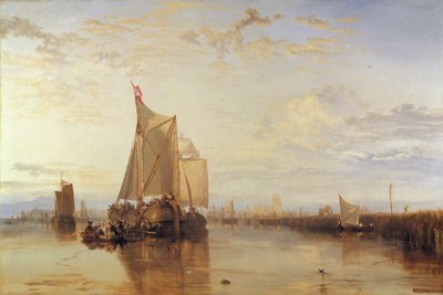 Dort tai Dordrecht - Dort Packet-Boat Rotterdam Becalmedista tekijältä Joseph Mallord William Turner