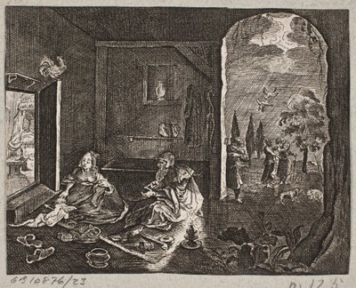 Kuvitus Adam Oleariukselle, "Persialainen Rosenthal, nerokas runoilija Schich Saadi […]", Schleswig 1660 tekijältä J. Muller