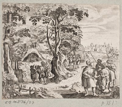 Kuvitus Adam Oleariukselle, "Persialainen Rosenthal, nerokas runoilija Schich Saadi […]", Schleswig 1660 tekijältä J. Muller