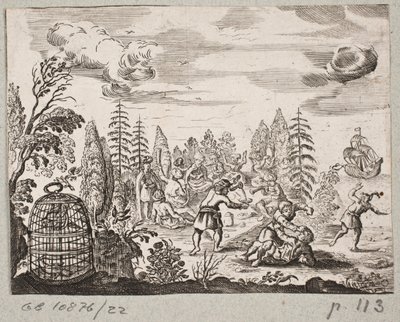 Kuvitus Adam Oleariukselle, "Persialainen Rosenthal, nerokas runoilija Schich Saadi […]", Schleswig 1660 tekijältä J. Muller