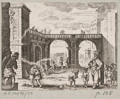 Kuvitus Adam Oleariukselle, "Persialainen Rosenthal, nerokas runoilija Schich Saadi […]", Schleswig 1660 tekijältä J. Muller