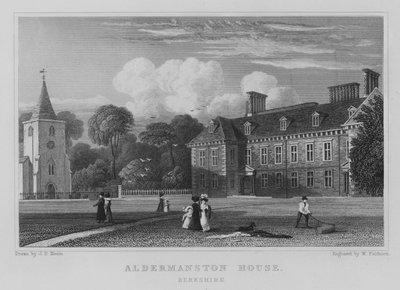 Aldermanston House, Berkshire (kaiverrus) tekijältä John Preston Neale