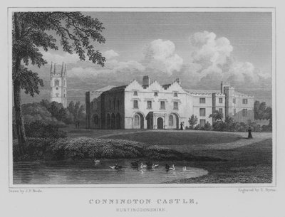Connington Castle, Huntingdonshire (kaiverrus) tekijältä John Preston Neale