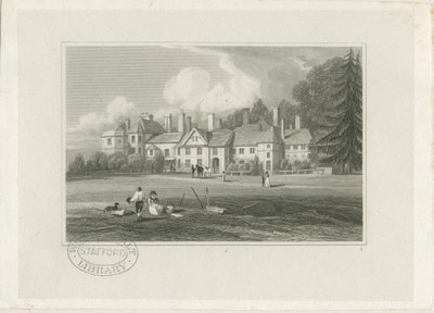 Hagley Hall: kaiverrus, nd [1780-1847] tekijältä John Preston Neale