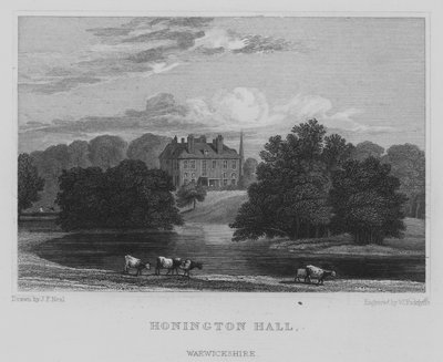 Honington Hall, Warwickshire (kaiverrus) tekijältä John Preston Neale