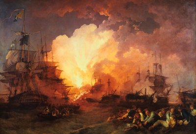 "Niilin taistelu", elokuu 1798, 1800 tekijältä J Philippe de Loutherbough