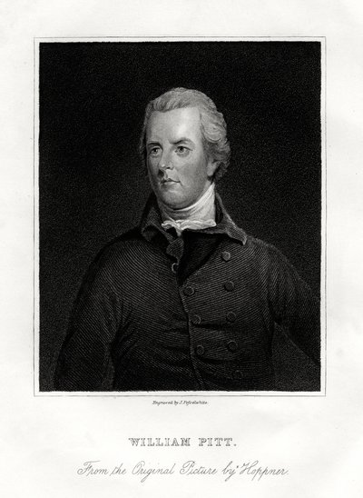 William Pitt nuorempi, brittiläinen valtiomies, 1800-luku tekijältä J. Posselwhite