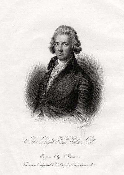 William Pitt nuorempi, brittiläinen valtiomies, 1800-luku tekijältä J. Posselwhite