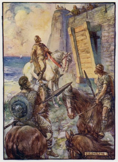 Näetkö sen pienen purjeen merelle? Tuolla on Macduff tekijältä J. R. Skelton