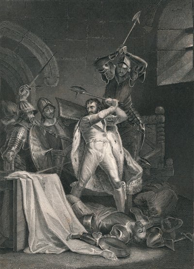 Richard II:n kuolema, 1400, 1800-luvun puoliväli. tekijältä J. Rogers