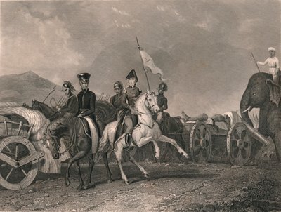 Dhoondiahin tappio ja kuolema Conaghullissa, 1800, 1800-luvun alkupuoli. tekijältä J. Rogers