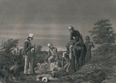 24. rykmentin värien löytäminen Chilianwallahin taistelun jälkeen, tammikuu 1849. tekijältä J. Rogers