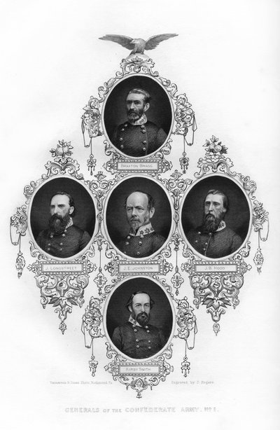 Konfederaation armeijan kenraalit, 1862-1867. tekijältä J. Rogers