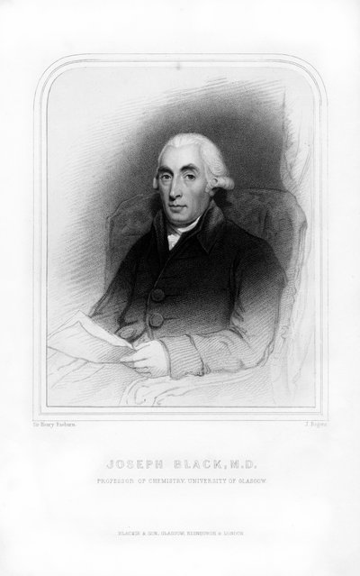 Joseph Black, skotlantilainen fyysikko ja kemisti, 1870. tekijältä J. Rogers