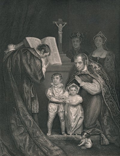 Richard Duke of Yorkin häät. Edward V:n veli, 1478, 1821, 1800-luvun puoliväli. tekijältä J. Rogers