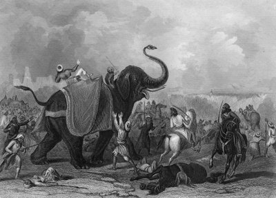 Mooltan Multanin piiritys, Intia, 1849 c1857. tekijältä J. Rogers