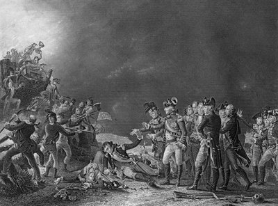 The Sortie, jonka teki Gibraltarin varuskunta, 27. marraskuuta 1781 c1857. tekijältä J. Rogers