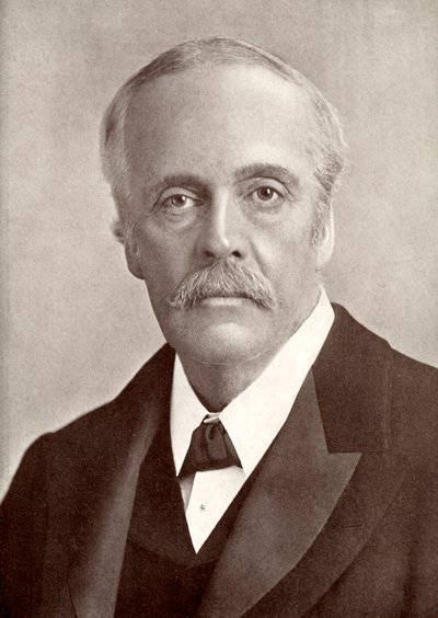 Arthur James Balfour, 1. Earl of Balfour, Britannian valtiomies ja pääministeri, 1912. tekijältä J Russell and Sons