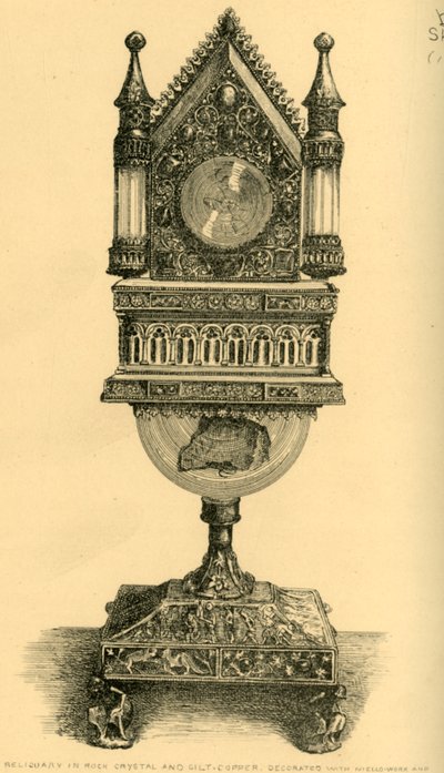 Reliquary, 1200-luvun alku, 1881. tekijältä J. S. Goepel