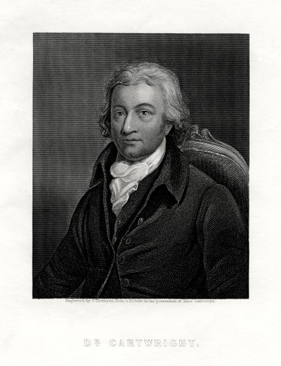Edmund Cartwright, 1743-1823, brittiläinen pappi ja sähkökoneen keksijä, tekijältä J. Thomson
