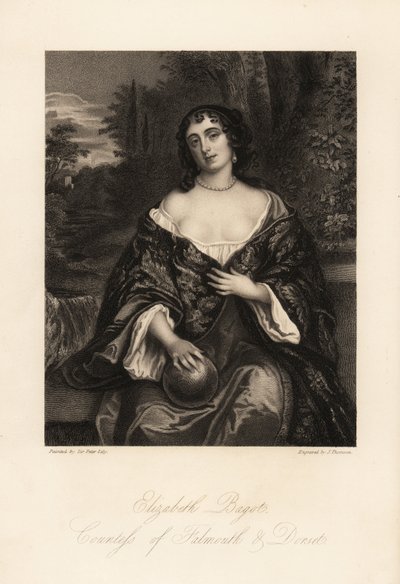 Elizabeth Bagot tai Mary, Falmouthin ja Dorsetin kreivitär, Charles Berkeleyn vaimo tekijältä J. Thomson