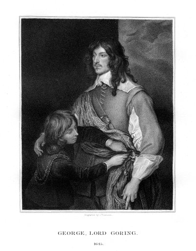 George Goring, Lord Goring, englantilainen rojalistisotilas, 1827. tekijältä J. Thomson