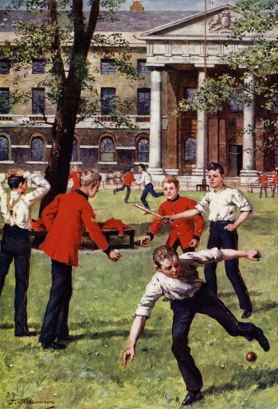 Soldier Boys at Play (väri litho) tekijältä J. Williamson