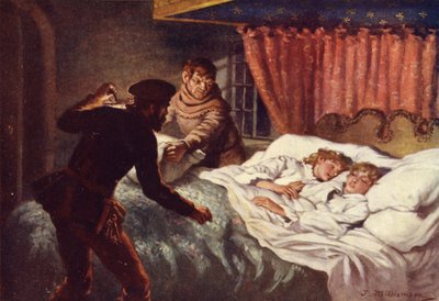 Pienten prinssien murha (väri litho) tekijältä J. Williamson