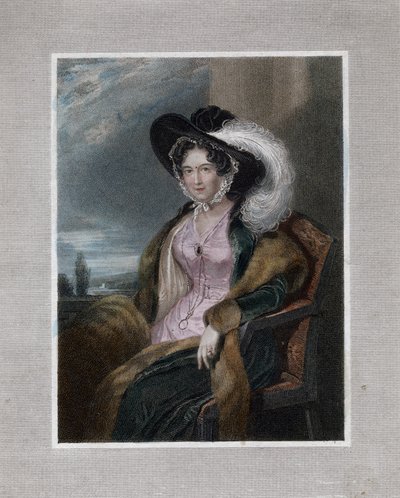 "Mary Elizabeth, Cliffordin paronitar", 1828. tekijältä J Wright