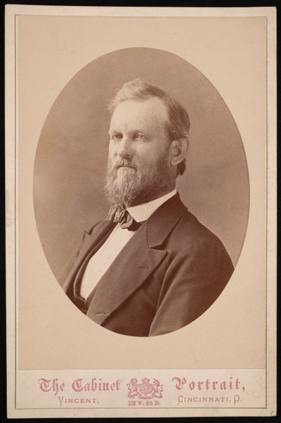 Muotokuva J.H. Valkoinen, vuosina 1874-1881. tekijältä J and W Vincent