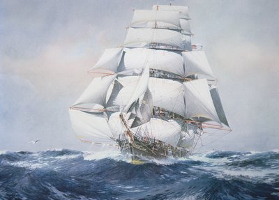 Amerikkalainen leikkurialus "Lightning" tekijältä Jack (after) Spurling