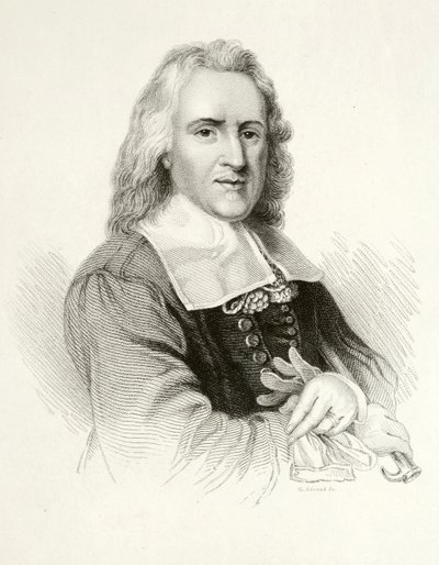Izaak Walton, englantilainen kirjailija (kaiverrus) tekijältä Jacob (after) Huysmans