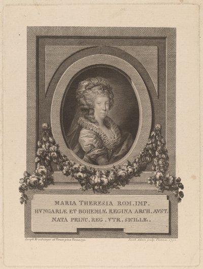 Marie-Thérèse, Pyhän Rooman keisarinna, 1792. tekijältä Jacob Adam