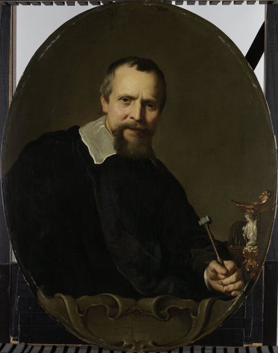 Johannes Lutman muotokuva Jan Lutma (1584/85-1669). Amsterdamin hopeaseppä tekijältä Jacob Adriaensz. Backer