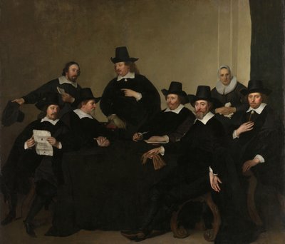 Nieuwe Zijds Institute for the Outdoor Relief of Poor, Amsterdam, n. 1650 (öljy kankaalle) tekijältä Jacob Adriensz Backer