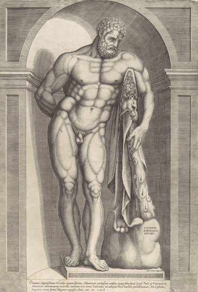 Rooman loiston peili: Farnese Hercules, 1562, 1562. tekijältä Jacob Bos
