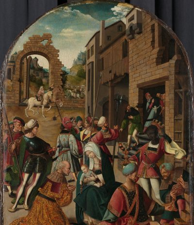 Maagien palvonta tekijältä Jacob Cornelisz van Oostsanen (workshop of)