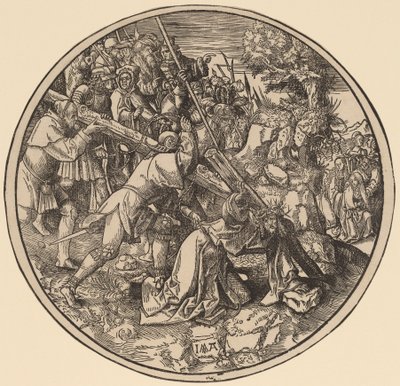 Kristus kantaa ristiä tekijältä Jacob Cornelisz van Oostsanen