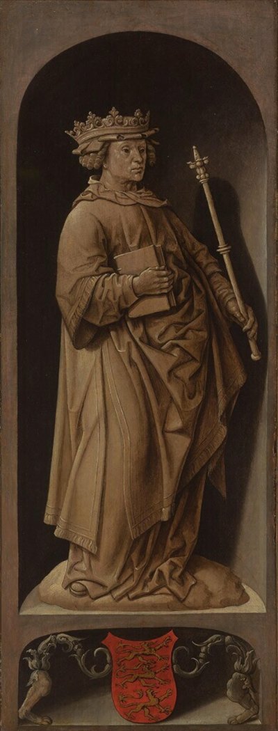Hollanti: Saint Adelbert of Egmond Saint Adalbert tekijältä Jacob Cornelisz van Oostsanen